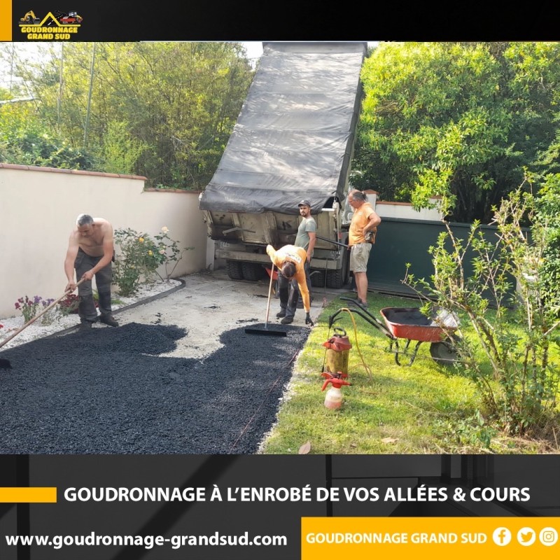 Goudronnage Grand sud est une entreprise spécialisée en aménagements extérieurs en Occitanie