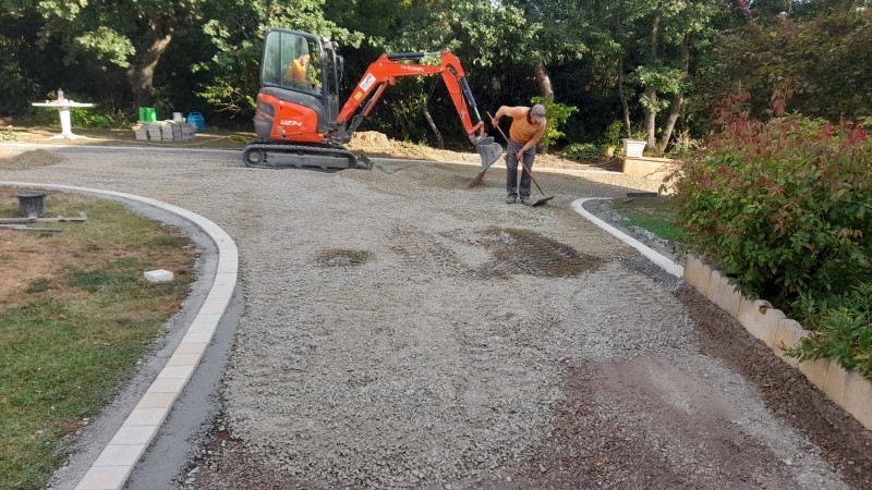 Travaux de viabilisation avec terrassement du terrain à Béziers
